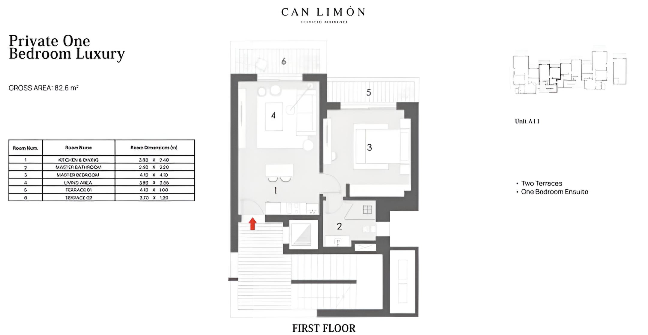 2 Bedroom Serviced Apartment